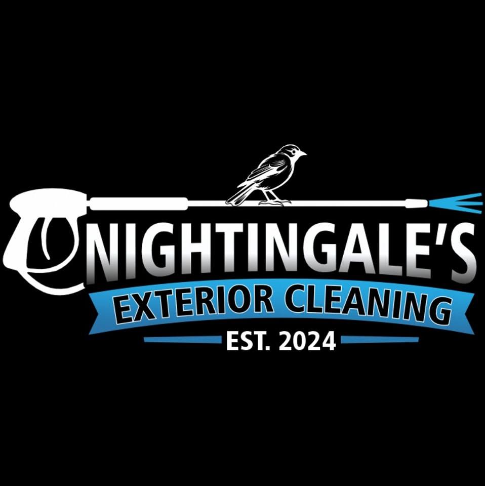 Nightingales Exterior Cleaning logo, professional pressure washing and exterior cleaning services